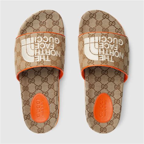 gucci north face slides|the north face gucci tracksuit.